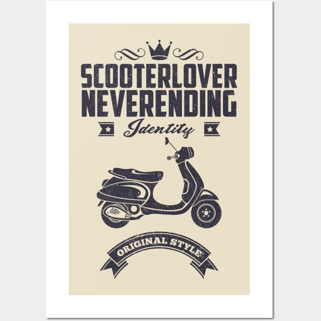 Scooter Lover Never Ending Identity Wall Art by UB design